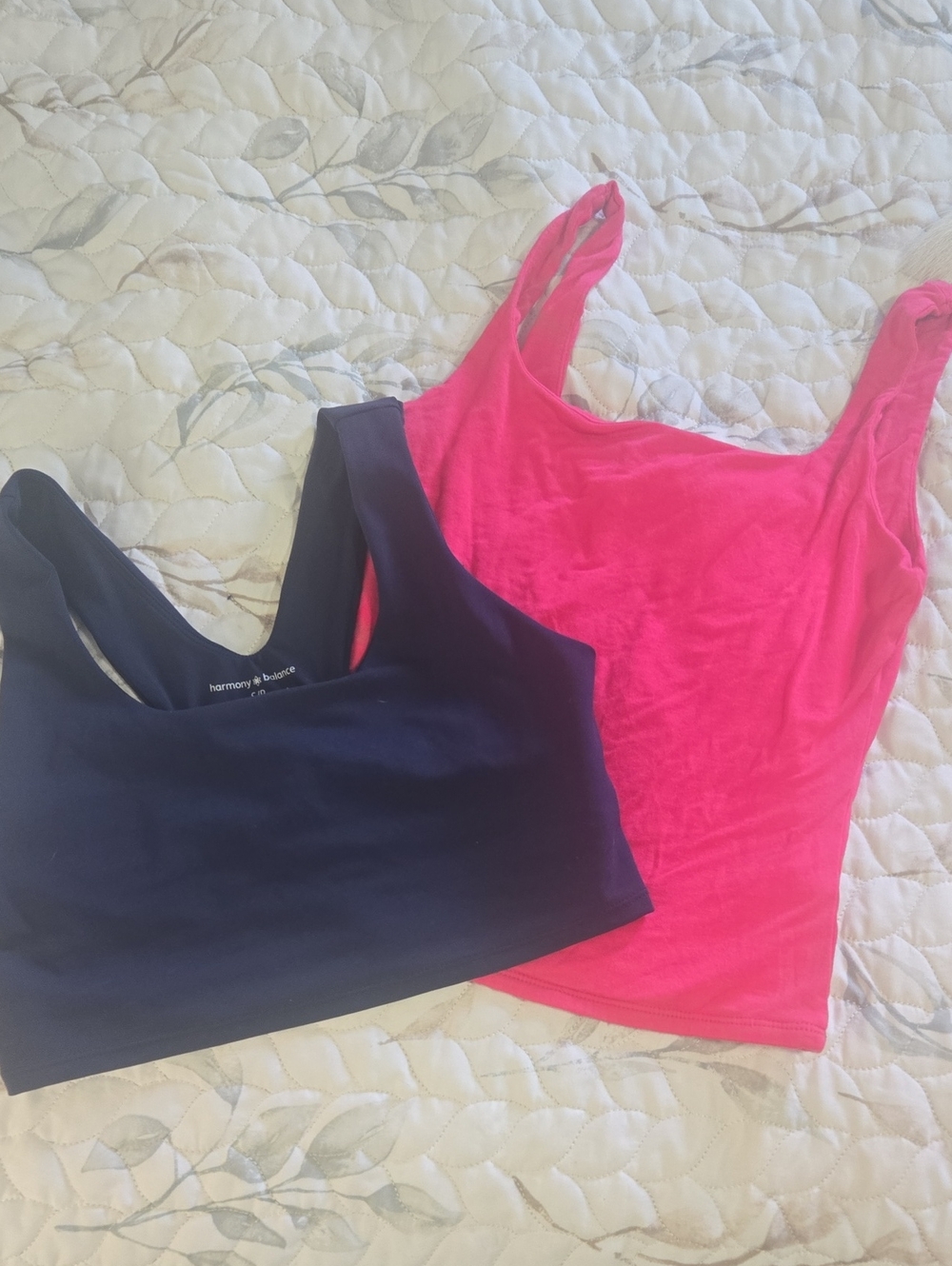 Women's Pink Crop & Sports Bra